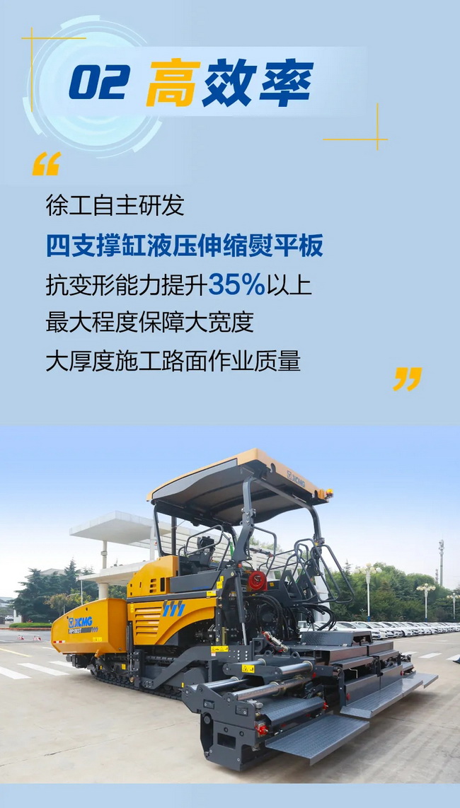心博注册RP1003T摊铺机高效率