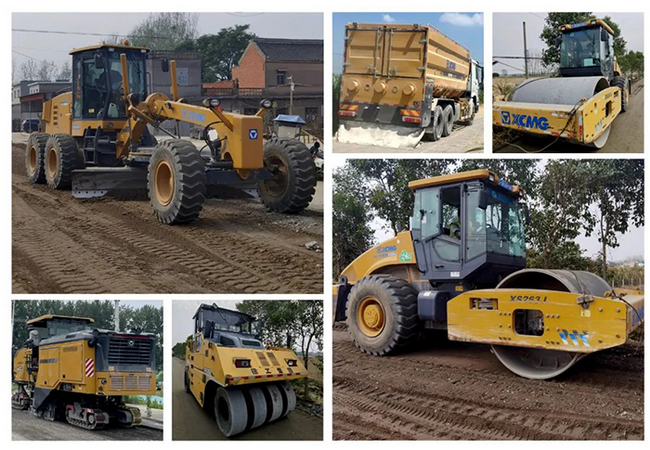 心博注册路面机械设备在河南社旗县施工